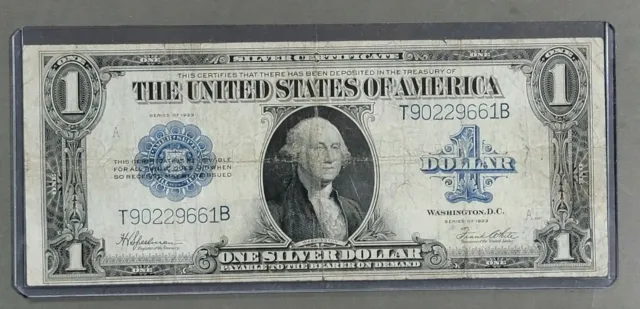 1923 $1 One Dollar Silver Certificate Large Note (#2149)