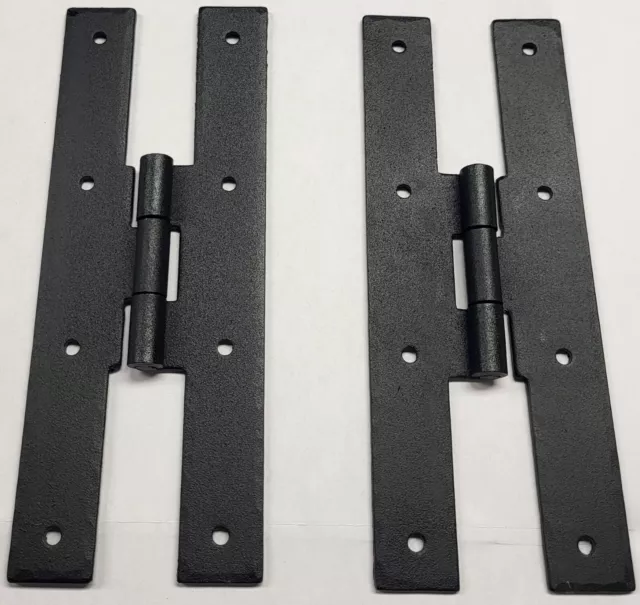 3, 4 & 7 Inch PAIR H Hinges Cast Iron Antique Vintage rustic retro old black new