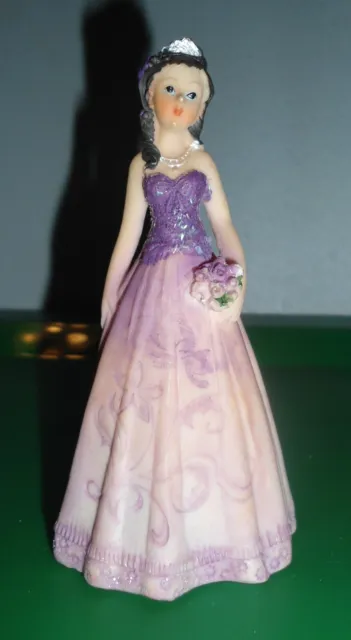 Resin Quinceanera Birthday Mini Doll Figurine