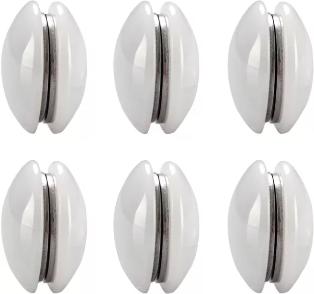 16 & 28 Pcs Multi-Purpose Shower Curtain Metal Silver Chrome Rings