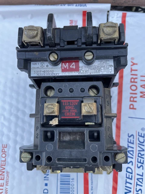 Allen-Bradley 500F-BOD92 Size 1 Contactor With 120 Volt Coil Used