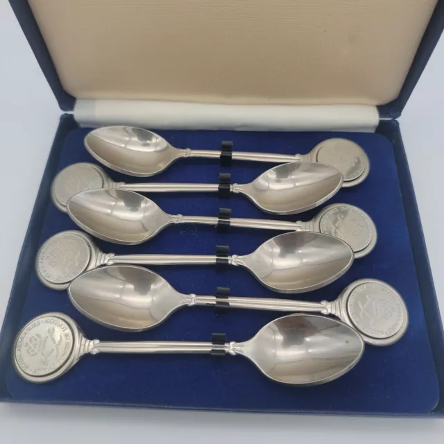 Rare Case of 6 Vintage Tower of London Royal Armouries Museum Collectors Spoon 2