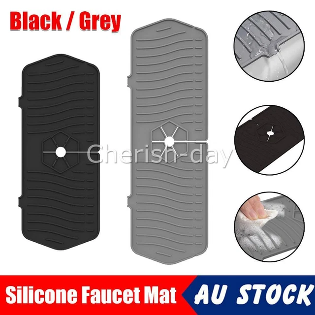 Kitchen Faucet Sink Splash Guard Silicone Faucet Water Catcher Drying Mat Pad