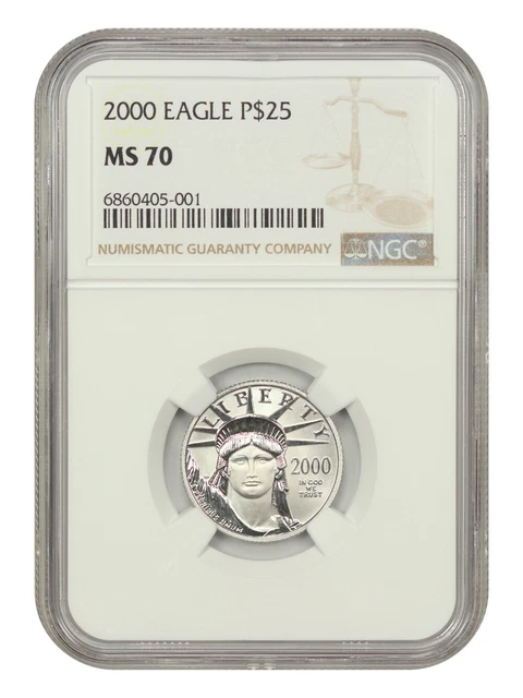 2000 $25 Statue of Liberty NGC MS70