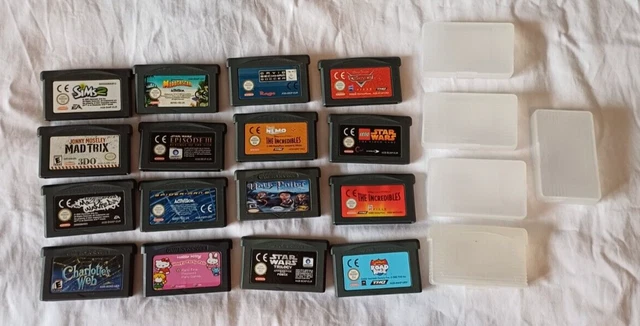 Job Lot Of 16 Game Boy Advance Games & 5 Cases