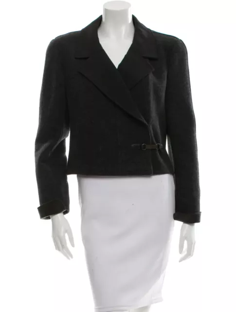 CHANEL Cropped Wool Jacket Size: L | US10, FR42