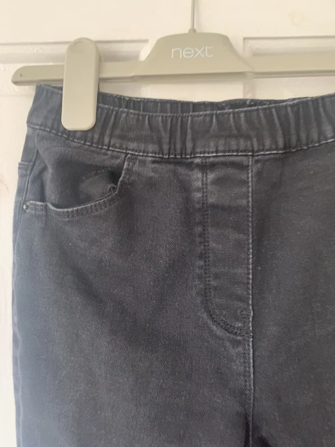 Jeans in denim nero Next da ragazza elasticizzati pull on età 11 anni