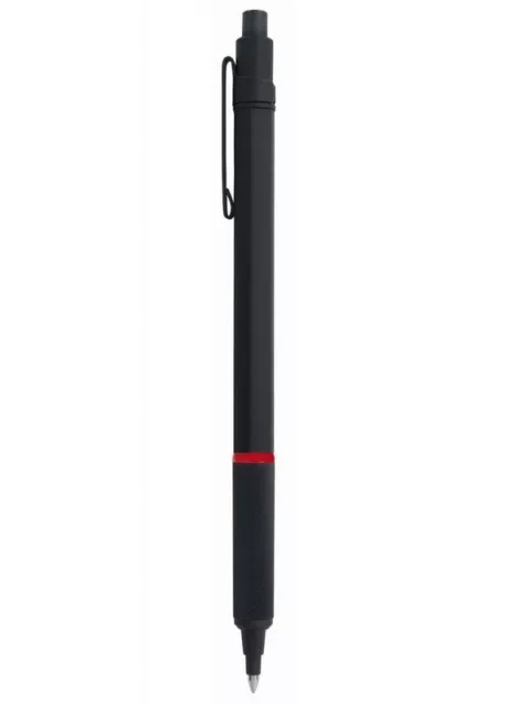 Rotring Rapid Pro Ballpoint Pen  Black Hexagonal Knurled Grip New Black Ink