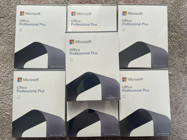 MICROSOFT OFFICE 2021 Professional Plus 1 PC £59.99 - PicClick UK