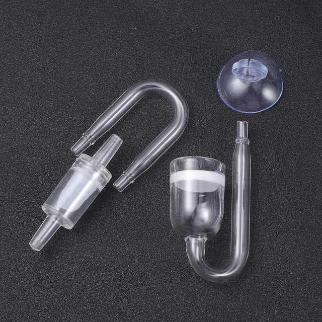 Pack von 4 Aquarium CO2 Diffusor Premium Transparent Filter Zubehör 2