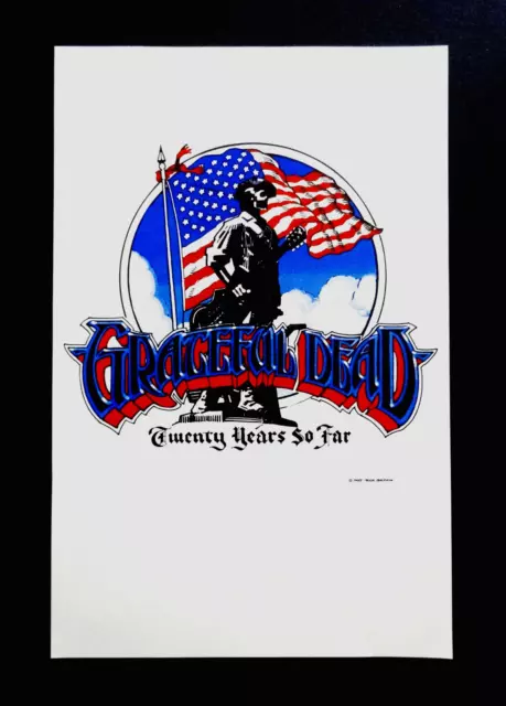 Grateful Dead Handbill Poster Vintage 1985 Rick Griffin Robert Hunter 20 Years