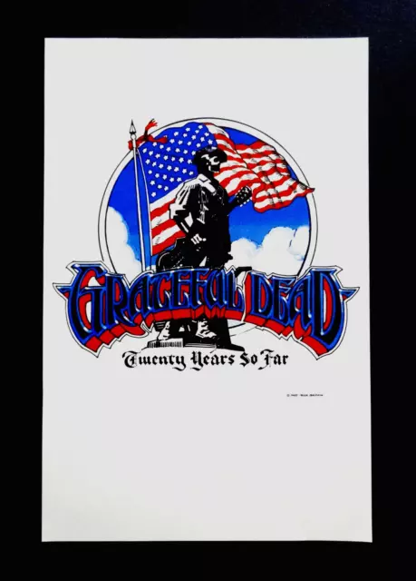 Grateful Dead Handbill Poster Vintage 1985 Rick Griffin Robert Hunter 20 Years Grateful Dead Handbill Poster Vintage 1985 Rick Griffin Robert Hunter 20 Years