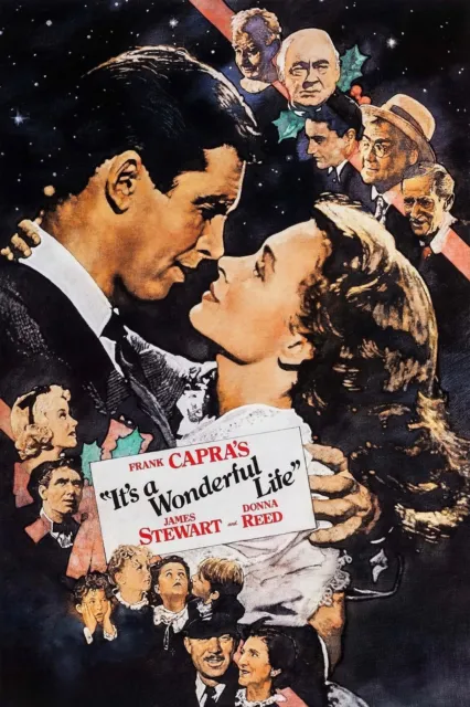 1946 It’s a Wonderful Life poster wall art print reprod Donna Reed FAST SHIP