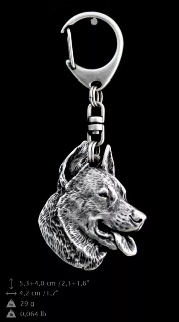 Beauceron, silver covered keyring, high qauality keychain Art Dog