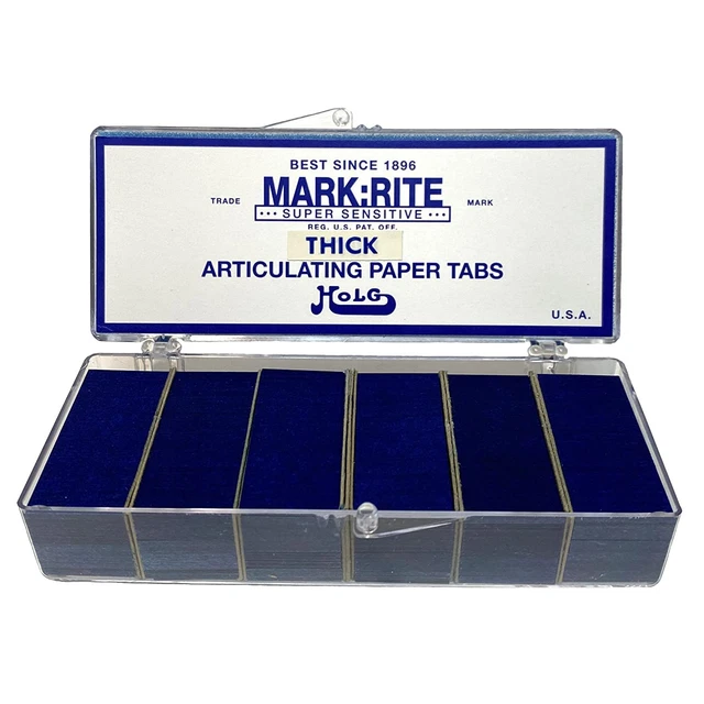 Dental Articulating Paper by Holg Blue Thick Tabs Made in the USA 480 tab