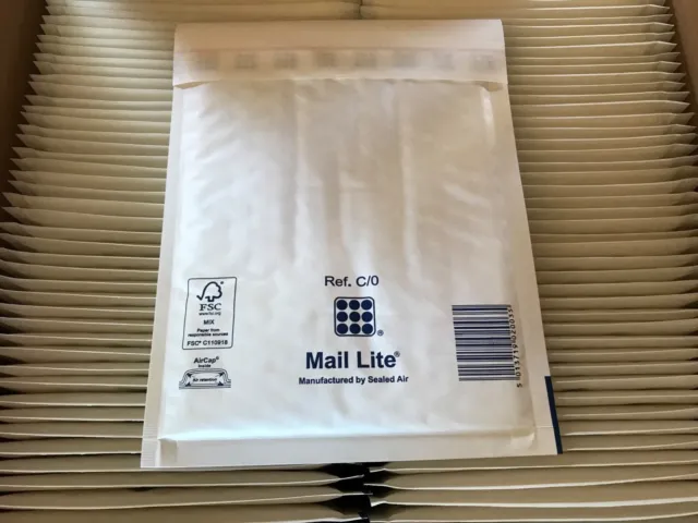 Buste imbottite Mail Lite C/0 Int taglia 150 x 210 bianco 99 n.