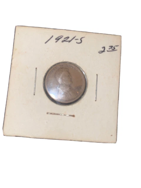 1921 S - Lincoln Wheat Penny - G/VG