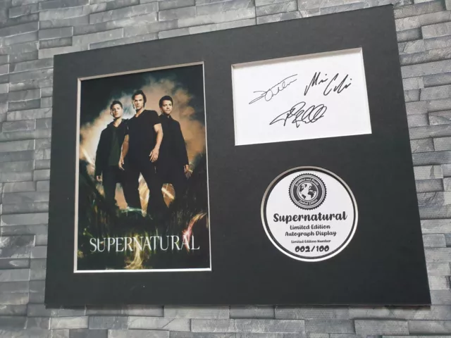 Supernatural - Cast Signed Autograph Display - 8x6 - Limited Edition Print 3