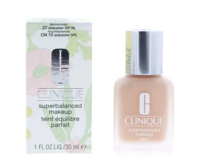 Clinique Superbalanced Makeup 27 Alabaster VF-N CN 10 Foundation NIB 30ml/1oz