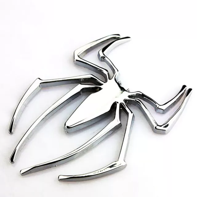 3D Car Truck Motor Decal Sticker DIY CN Popular Metal Spider Shape Emblem Deco