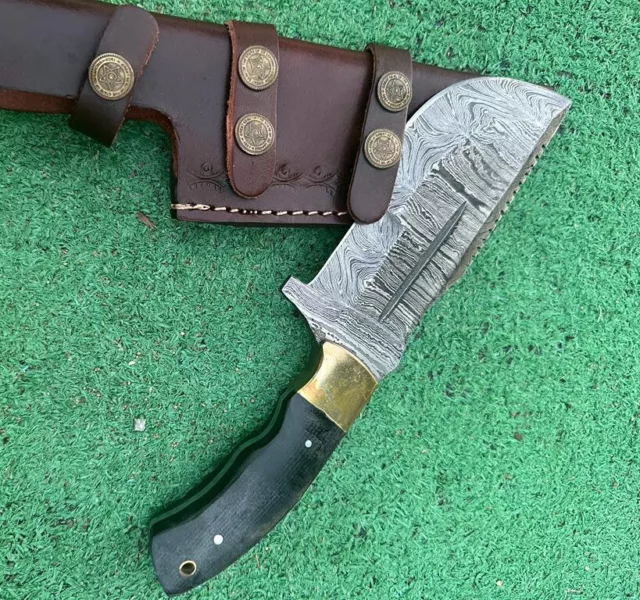 Handmade Damascus Steel hunting Skinning tracker fix blade Knife DAMASCUS KNIVES