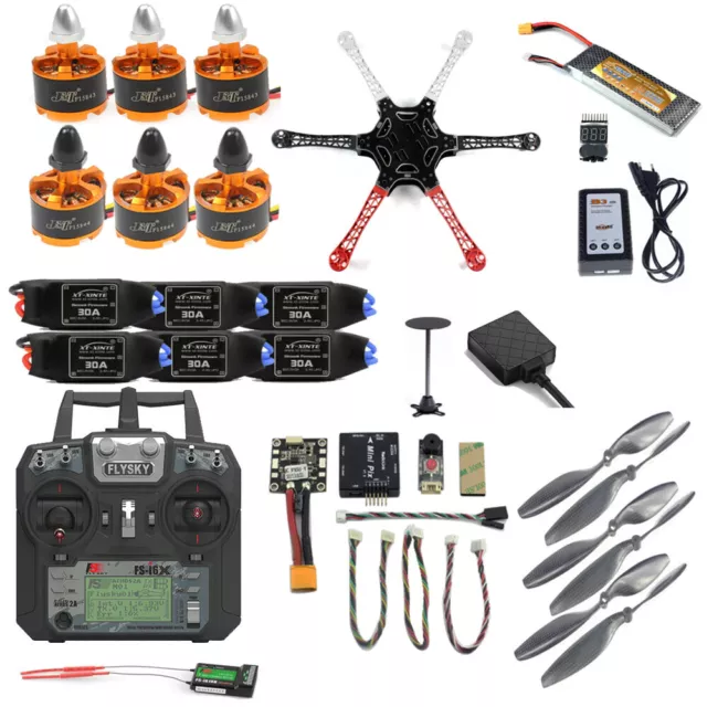 New Pro DIY F450 F550 Drone Full Kit 2.4G 10CH RC FPV Hexacopter Quad Radiolink