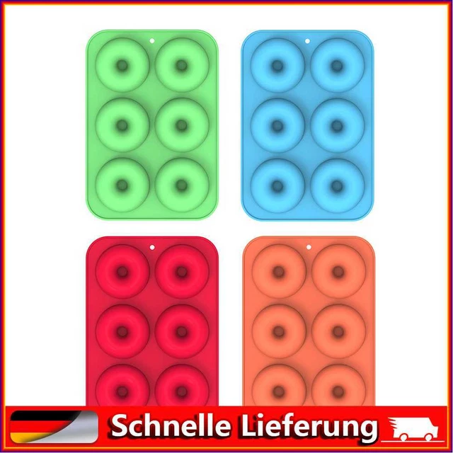 Silicone Donut Mold 6 Cavity Round Chocolate Pastry Bread DIY Donut Baking Tray