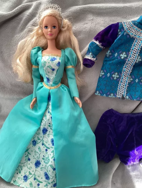 VINTAGE 1998 BARBIE Sleeping Beauty Doll & Prince Ken Outfit. Magic Eyes. VGC £6.99 - PicClick UK