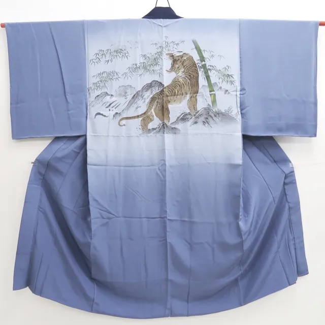 9480G5 Silk Japanese Kimono Men's Juban Tiger