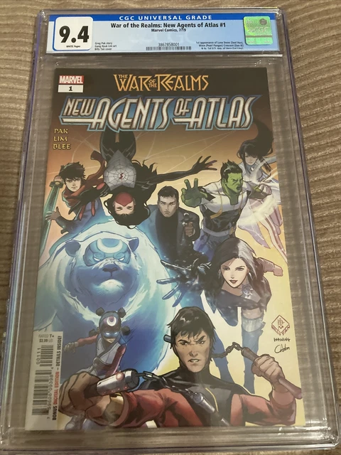 War of the Realms: New Agents of Atlas #1 CGC 9.4 1st Aero Luna Snow Wave NM