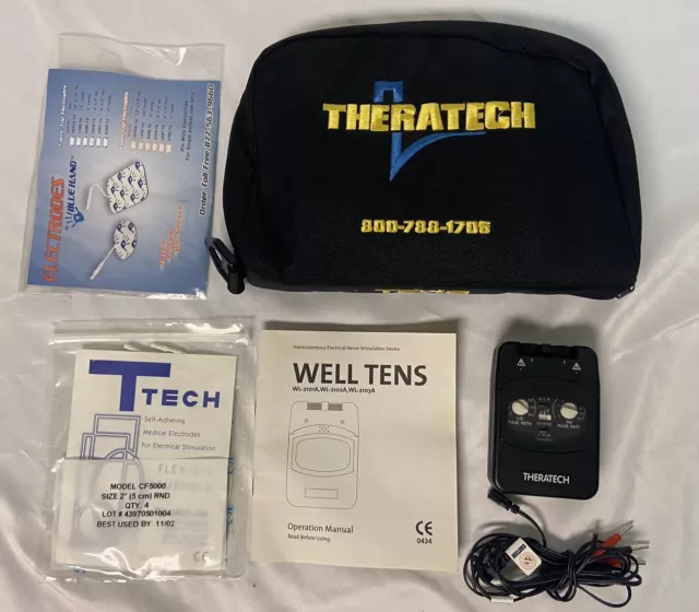 Theratech Tens Unit Electrical Pain Therapy Device Lower Back Pain Barely Used