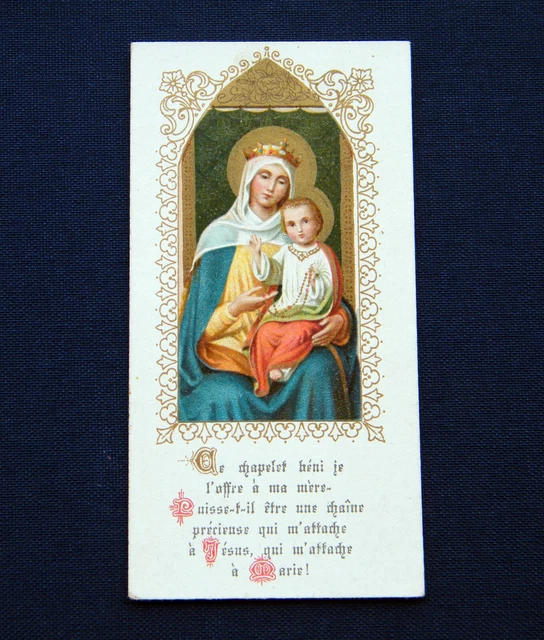 PETITE IMAGE PIEUSE de la Sainte Vierge Marie Holy Card Santino EUR 1