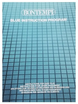 Francese Bontempi Bontempi Blue Instruction Program in Italiano Tedesco Inglese spagn 