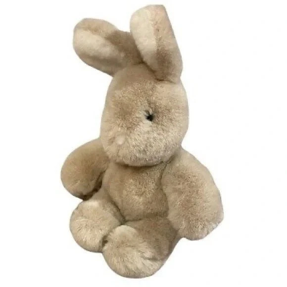 VIntage 1985 Gund 9” Plush “Pudgy” Brown Bunny Rabbit Stuffed Animal Toy Easter