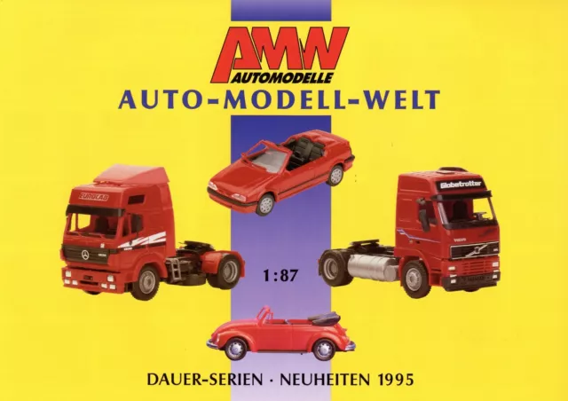 AMW Automodelle Katalog 1995 Neuheiten Modellautoprospekt brochure model cars