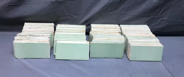 Antique Set 3 Jadeite Green Ceramic Subway Tile 3x6 VTG More Available 1275-22B