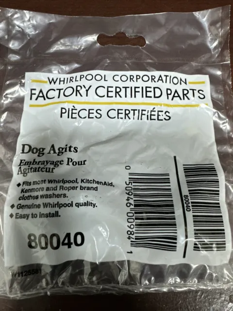 NEW 80040 Genuine OEM Whirlpool Washer Agitator Dogs AP3119063 PS388034