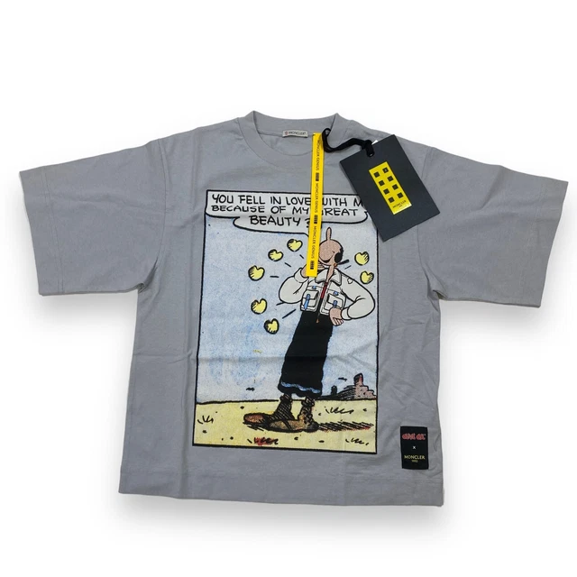 MONCLER x GENIUS 1952 OLIVE OYL POPEYE - SS T SHIRT - PALE BLUE - LARGE