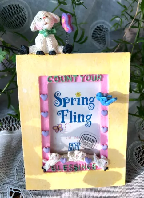 Figi Picture Frame  - Spring Fling Count Your Blessings - Holds 2" X 3"  Photo