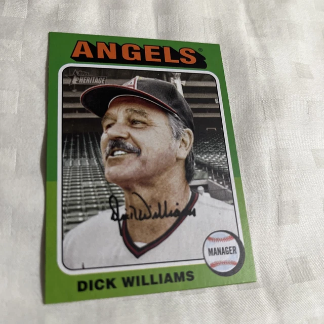 2024 TOPPS HERITAGE MINI Dick Williams 134 Manager California Angels