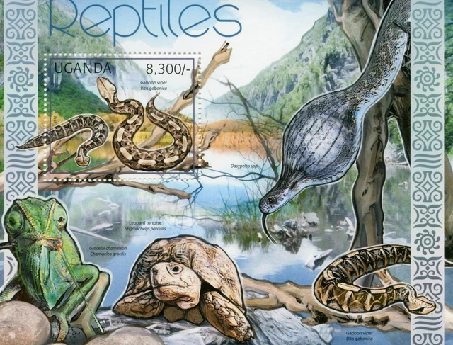 Ouganda 2780-2783 – Bloc Complet MNH 2012 Reptiles, Timbres Neufs Avec Gomme Originale, Pour Collectionneurs Et Philatélistes