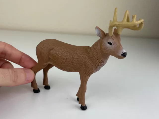 Tree House Kids Inc. White-Tail Deer/Buck Plastic Toy Animal Figure