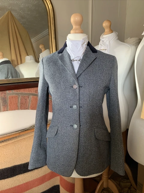Childs Size 30 Mears Blue Tweed/Navy Velvet Show/Hacking Jacket