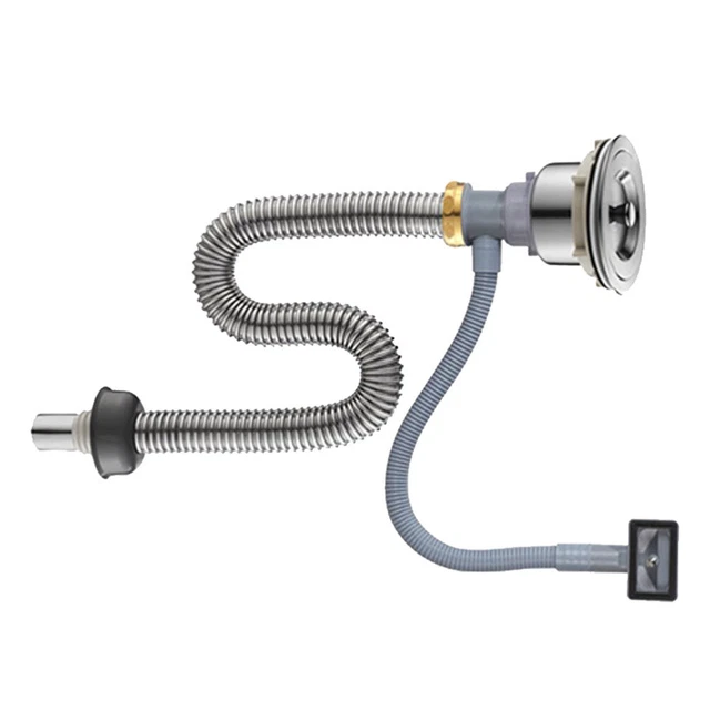 1 pieza fregadero de cocina Downcomer fregadero de acero inoxidable tubería fregadero desagüe accesorios de cocina