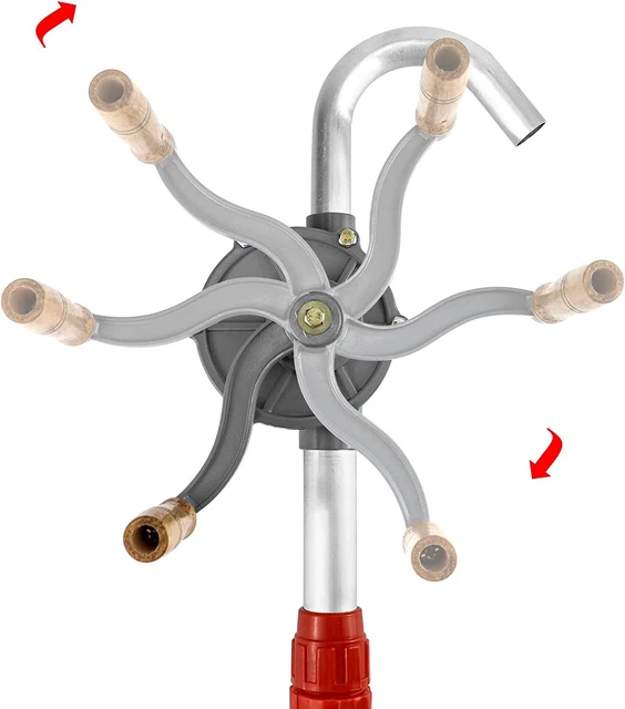 55 GALLON DRUM Rotary Barrel Pump Hand Crank Diesel Fuel Oil Gas