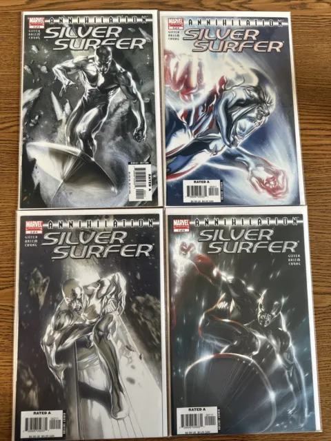 Silver Surfer Annihilation 1 2 3 4 Comic Book Set Mini Series Complete 1-4 VF/NM