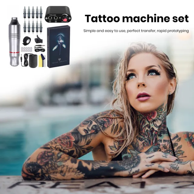 1 juego de equipo de tatuaje operación simple arte del tatuaje aleación de aluminio herramienta de tatuaje