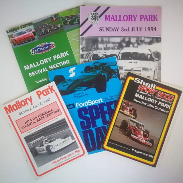 Mallory Park Motorsport Programmes 1960 to 2021 - F1, F5000, F3, F2, BTCC & GT's