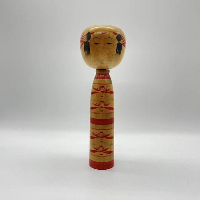 Rare poupée Kokeshi japonaise de 1961 signée avec boîte d