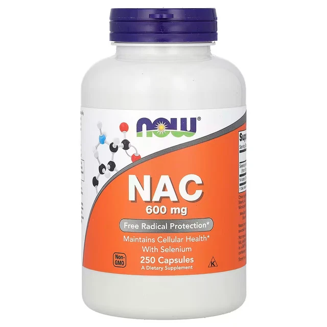NOW FOODS NAC, 600 mg, 250 Capsules, Expiry"2029 £39.98 PicClick UK